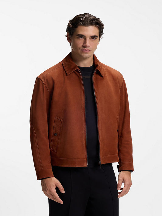 BOSS Leather Jacket - C-Minton_AM