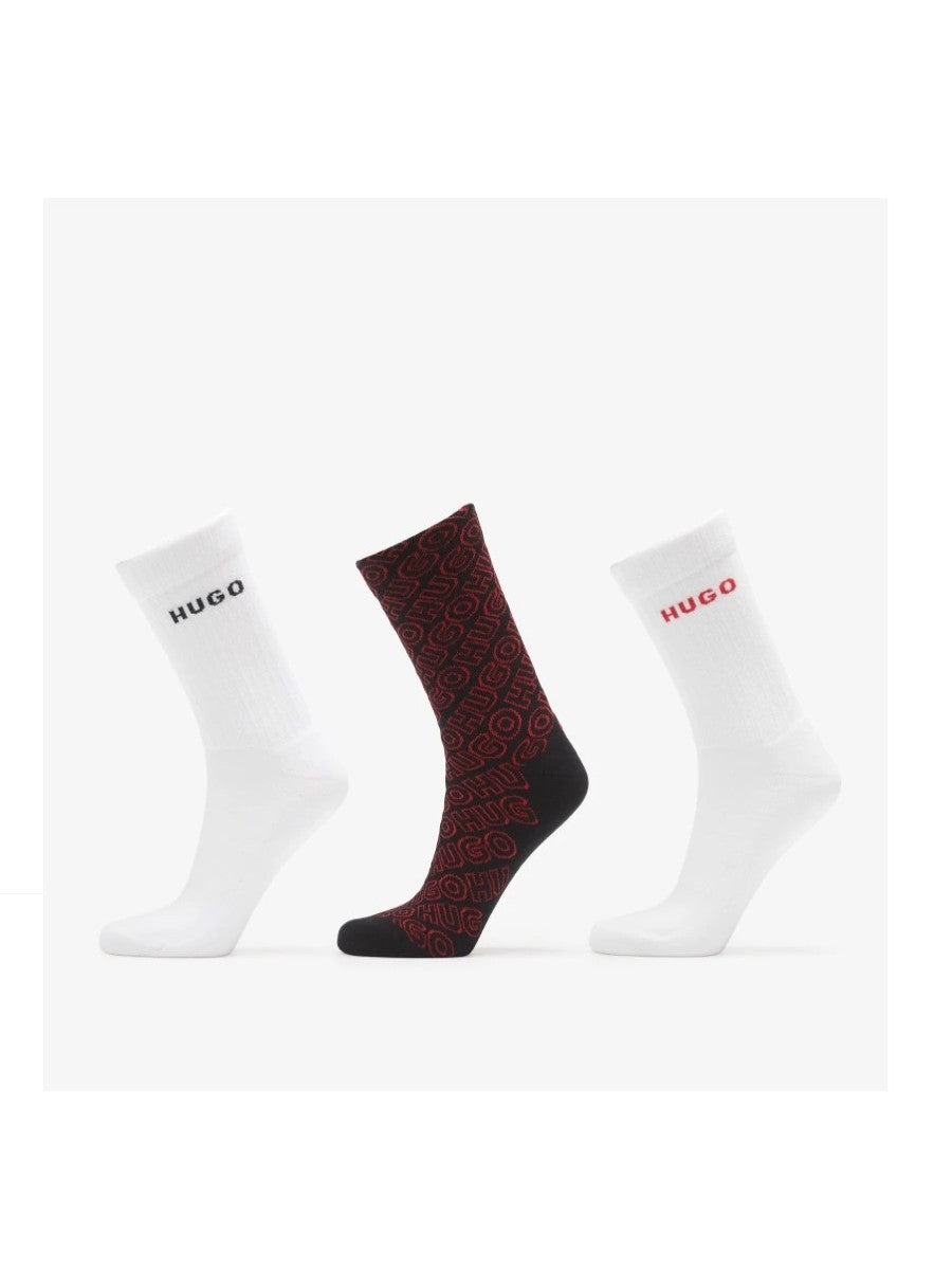 HUGO Socks - 3P QS LOGO AOP CC