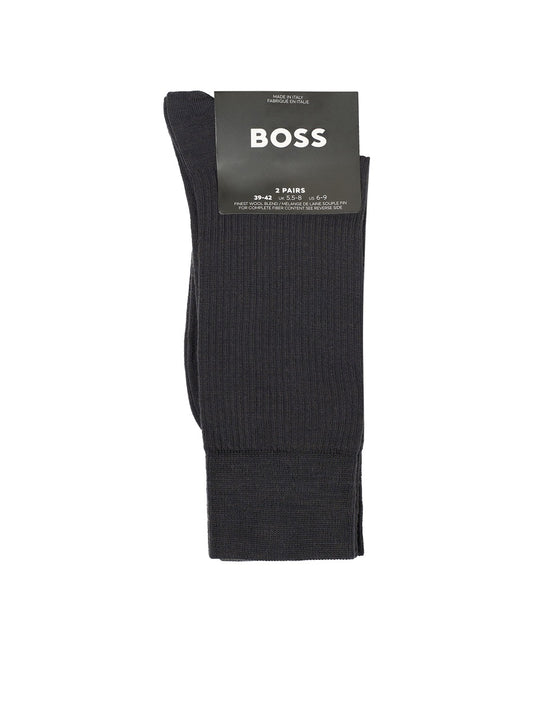 BOSS Regular Socks - 2P RS RIB Uni WO