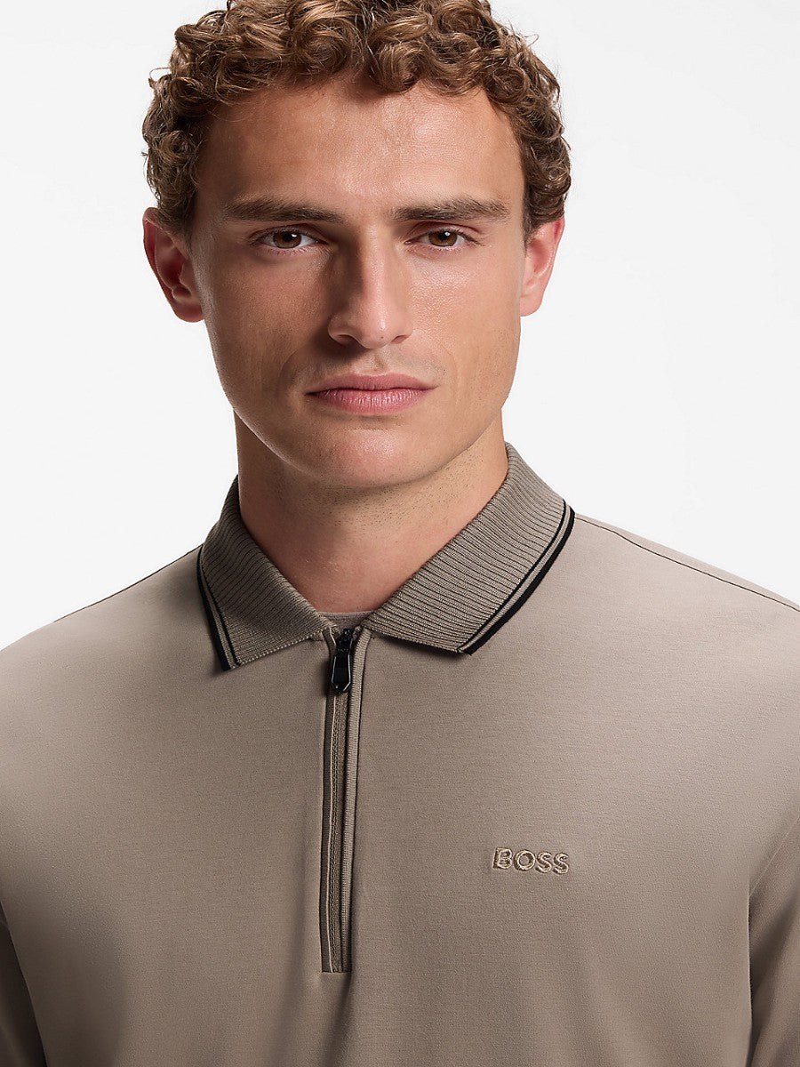 BOSS Polo Long Sleeve - PL_Cord Plisy