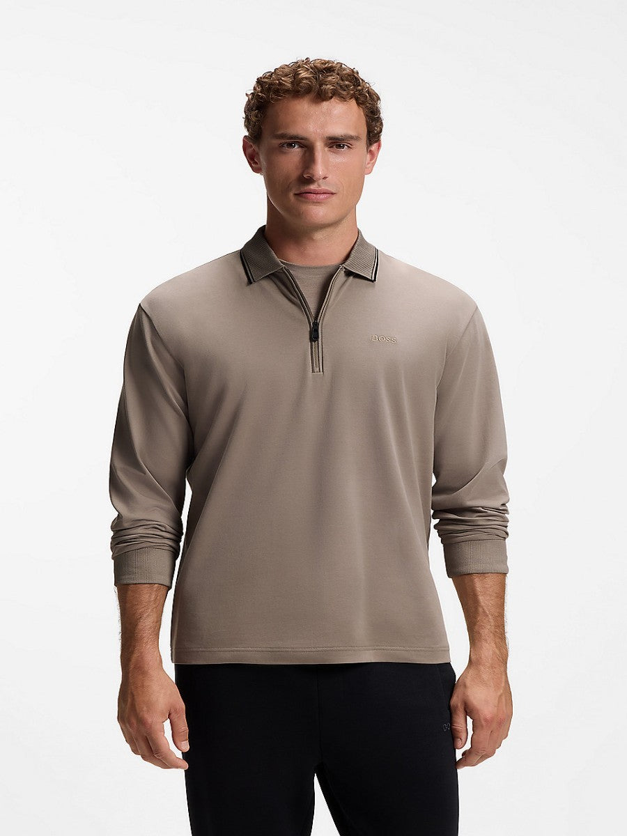 BOSS Polo Long Sleeve - PL_Cord Plisy