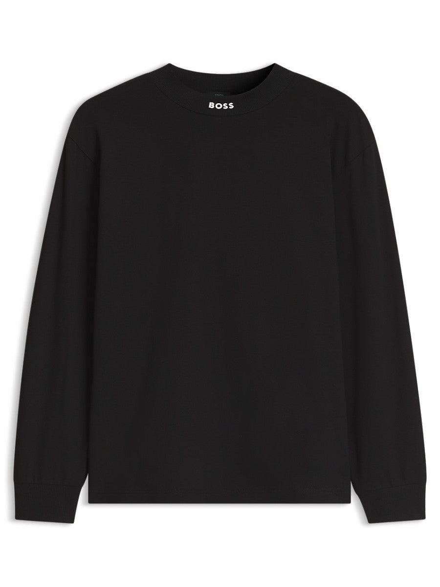 BOSS T-Shirt Long Sleeve - Tee Collar Long