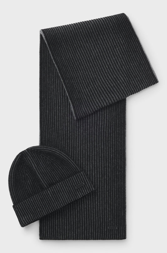 BOSS Beanie Hat And Scarf Set - Ercole