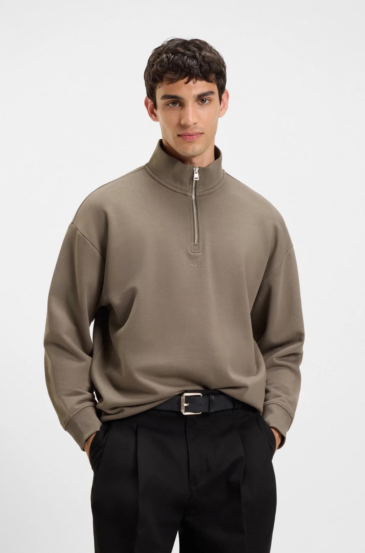 HUGO Half Zip Sweatshirt - Durty244