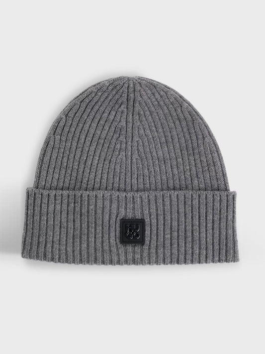 HUGO Beanie Hat - Xola_Metal