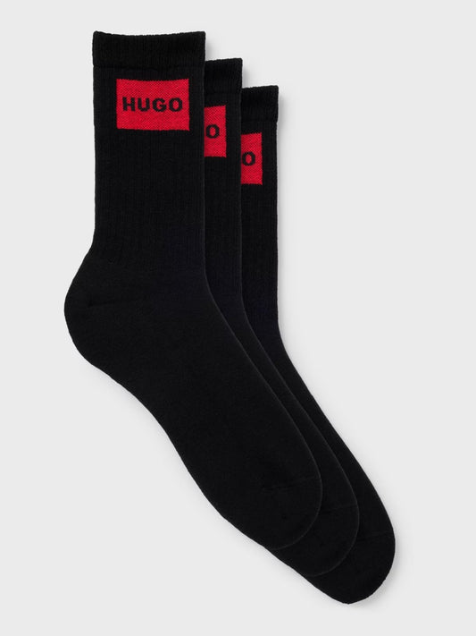 HUGO Socks - 3P QS RIB LABEL
