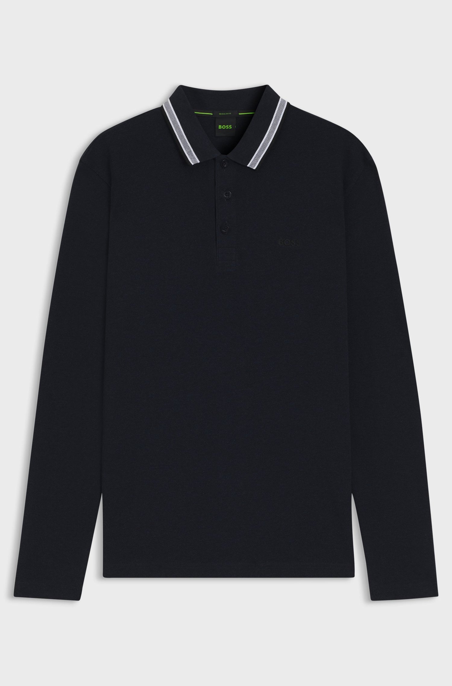 BOSS Polo Long Sleeve Plisy – Men Wardrobe - Main Image