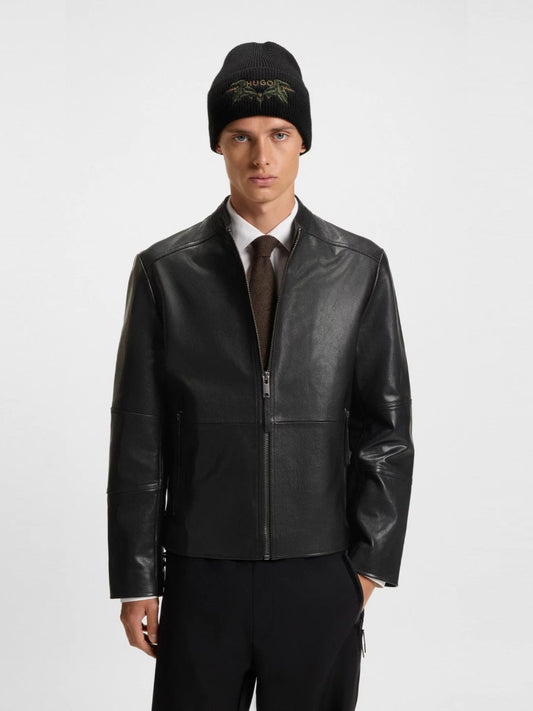 HUGO leather Jacket- Lokis-3
