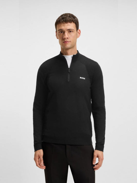 BOSS Half Zip Knitwear - K_Momentum-Lite MN