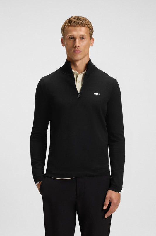 BOSS Half Zip Knitwear - K_Ever-X QZ