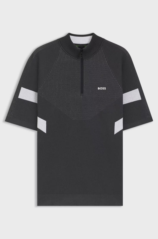 BOSS Polo Knitwear - K_Tennis Retro QZ
