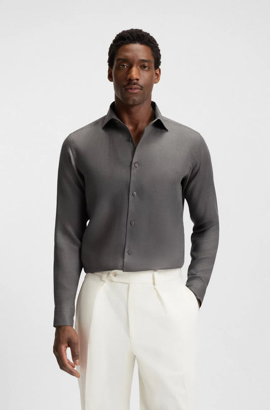 DAVID BECKHAM x BOSS Formal Shirt - H-JACK-1PIECE_DB