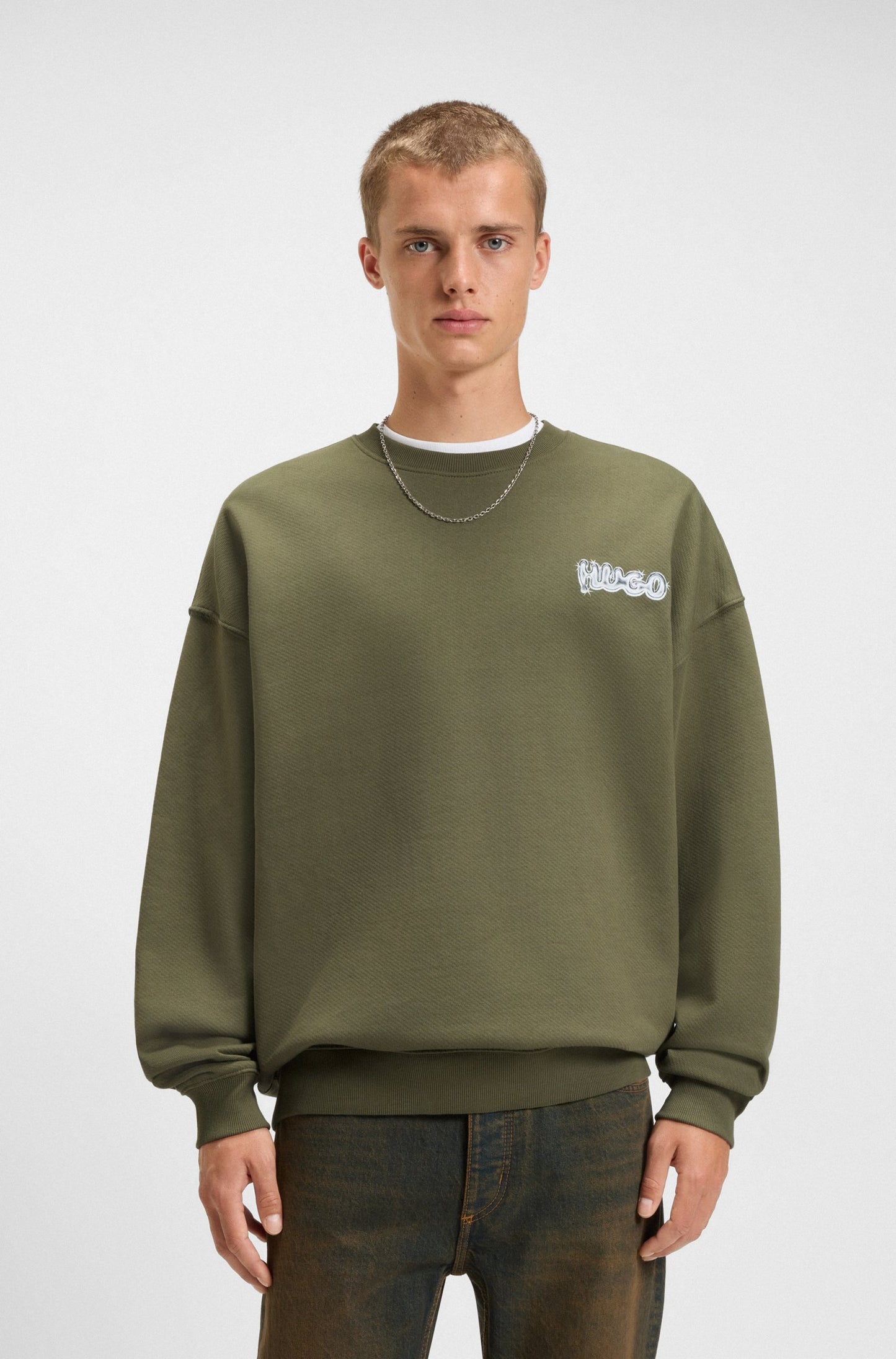 HUGO Crew-Neck Sweatshirt - Nyrocrew