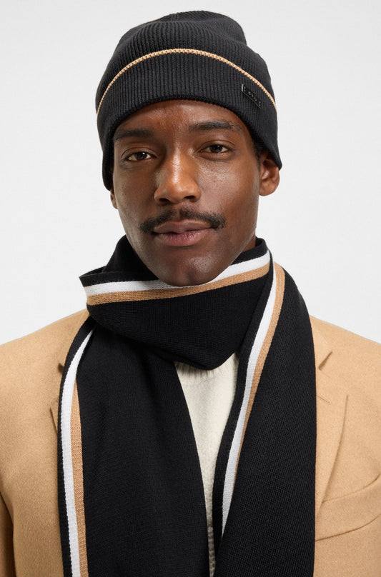 BOSS Beanie Hat And Scarf Set -Henzo_SET