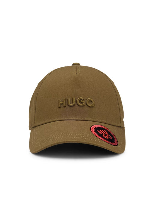 HUGO Baseball Cap - Cotton-twill cap with logo on front