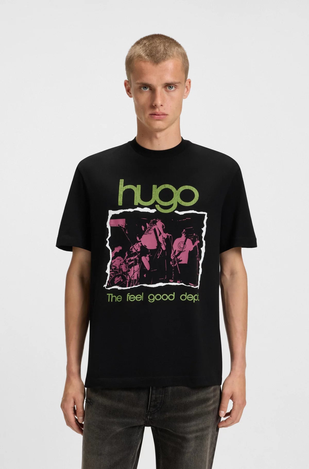 Hugo Nugix, Maglietta Uomo In 100% Cotone, Comfort Quotidiano