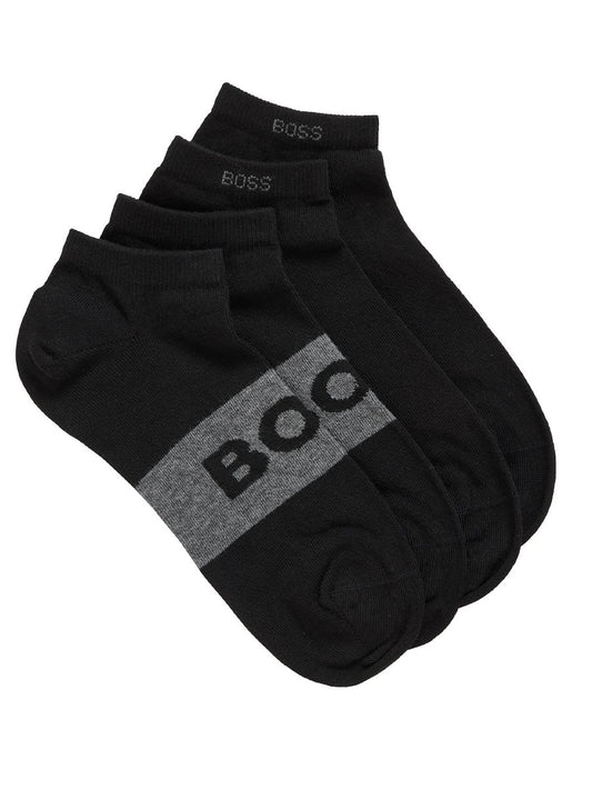 Boss Ankle Socks - Pack of 2 AS Logo CC Bscs Ankle Socks Boss Business Black 001 43-46 