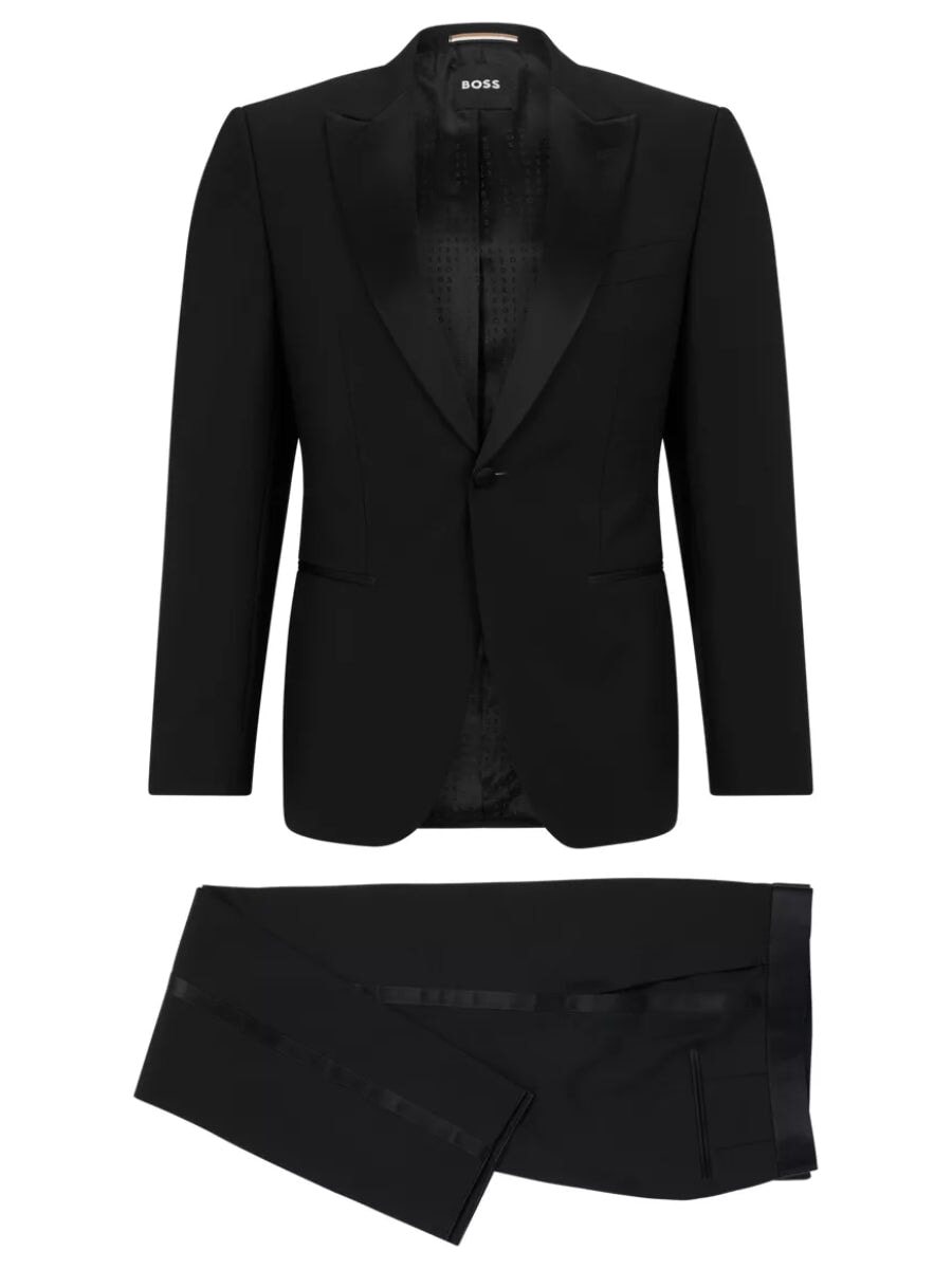 BOSS Tuxedo Suit - H-Huge-2Pcs-T Tuxedo Suit Boss Business Black 001 44 